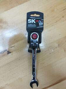 SK Tools Locking, Flex, G-Pro, Ratcheting Wrench #89814- 7/16"