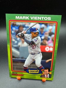 2024 Topps X Chris Berman MARK VIENTOS Base GREEN PARALLEL /75 Mets #90 - Foto 1 di 3