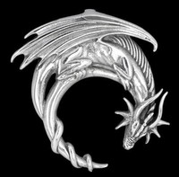 Drache Anhänger Silber Gothic Schmuck - NEU