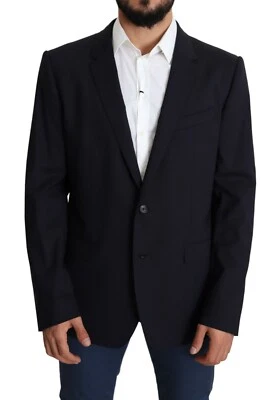 Blazer DOLCE & GABBANA MARTINI Negro Lana Elastizado Hombres Abrigo IT56/US46/XXL $2400 Foto 1 de 4