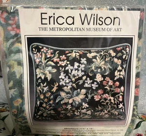 Erica Wilson Metropolitan Museum of Art "Millefleurs" Kit de punta de aguja floral Nuevo en paquete - Imagen 1 de 5