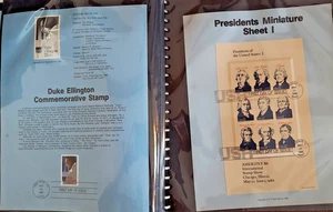 Stamps 1986-94 United States 1st First Day Issue Souvenir Pages, Presidents Love - Picture 1 of 24