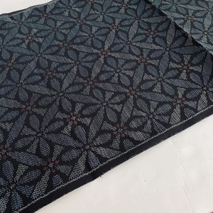 Kimono Oshima Wholeness #A 14x40 vintage indaco tinto fango tessuto a mano seta OV18 - Foto 1 di 7