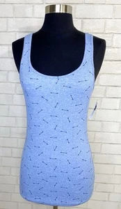 Nwt Old Navy Ribbed Cotton Tank Baby Blue Arrows Women’s Medium “2015” Old Stock - Picture 1 of 8