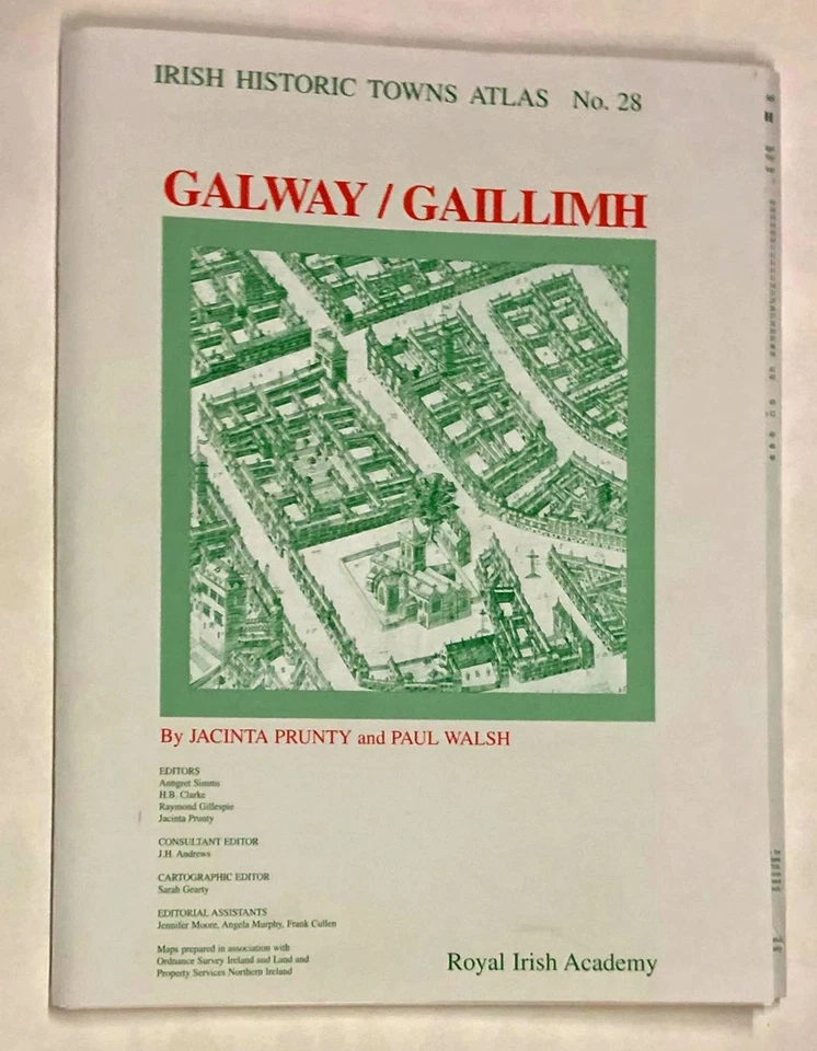 Jacinta Prunty / Galway/ Gaillimh Irish Historic Towns Atlas No 28 1st ed 2016 - Image 1 of 1