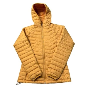 Columbia Yellow Omni-Heat Puffer Jacket Walking Hiking Outdoor Womens Small - Picture 1 of 7