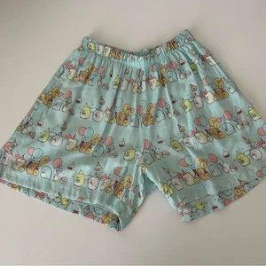 Uniqlo Kids Light Blue All Over Print Sumikko Guarashi Lounge Shorts Size 7-8 - Picture 1 of 7