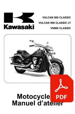 MANUEL REVUE ATELIER RÉPARATION PDF KAWASAKI VULCAN VN900 VN CLASSIC  - Photo 1/2