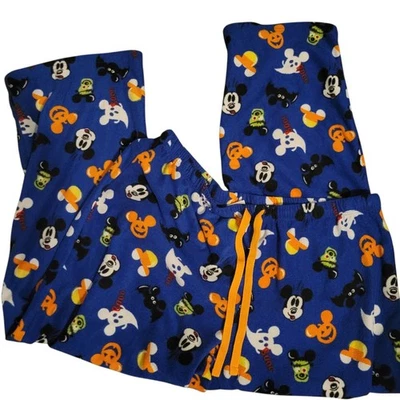Disney Mickey Mouse Halloween Pijama Pantalones Niños Grandes Adolescentes XL (15/17) Fantasmas Murciélagos Foto 1 de 4