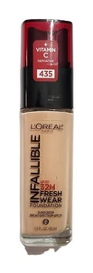 L'Oreal Paris Infallible 32HR Fresh Wear Foundation with SPF 25 - 1 fl oz - 435 - Picture 1 of 2