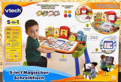 VTech 5-in-1 Magischer Schreibtisch Spielzeugtisch NEU - Bild 1 von 2