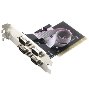 Karta adaptera szeregowego Fast Speed PCIE konwertuje na 4 niezależne porty 9Pin RS232 - Zdjęcie 1 z 8