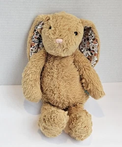 Manhattan Toy Company Brown Bunny Rabbit Plush Lovey Floppy Floral Ears 2019 14 - Picture 1 of 11