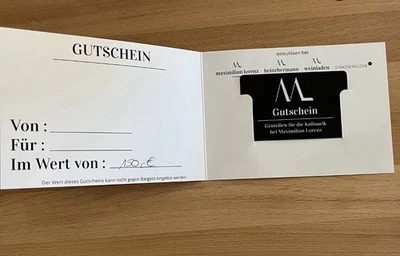 Gutschein Maximilian Lorenz über 150€ gültig Ende 2026 - Bild 1 von 2