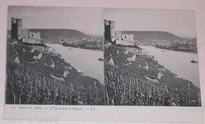 Stereo-CP: Rheinufer: Ebrenfels und Bingen - Verlag LL. - Bild 1 von 1