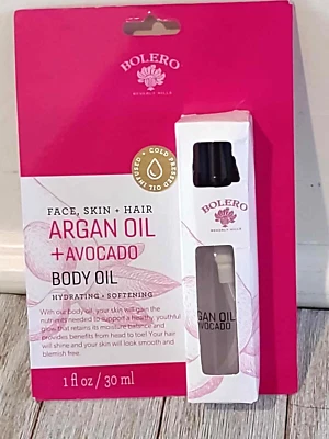 Bolero of Beverly Hills Aceite Corporal Hidratante Calmante, Aceite de Argán + Aguacate  Foto 1 de 2