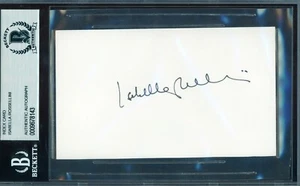 Isabella Rossellini Signed Autographed 3x5 Index Card Beckett BAS Slabbed - Picture 1 of 1