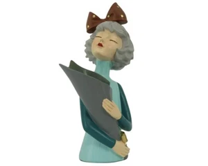 Donna Resina Blu Con Portafiori Cm 16,5x12 H 32 - Imagen 1 de 2