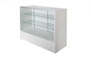 Glass Display Counter 1200L- White - Picture 1 of 5