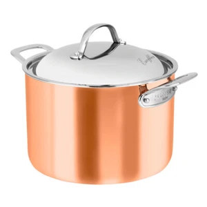 Chasseur Escoffier Induction Stock Pot with Lid 24cm / 7L - Copper - Picture 1 of 2