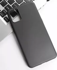 For TCL A3X A600DL (6.0") Black TPU Gummy Rubber Phone Case Skin Silicone Cover - Picture 1 of 7