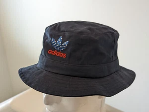 Adidas American Flag Navy Blue Bucket Hat One Size Stars And Stripe 3 Stripes - Picture 1 of 12
