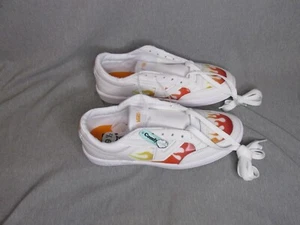 VANS WHITE FIRE FLAME LOWLAND SNEAKER NEU HERREN 9,5 - DAMEN 11 SCHUHE - Bild 1 von 8