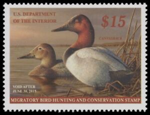 RW81 2014 Federal Duck Stamp. Mint Never Hinged. Original Gum  
