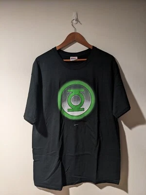 Camiseta Grande Negra Graphitti DC Comics Logo Green Lantern 2004 De Colección Foto 1 de 4