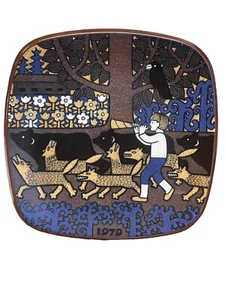 Vintage Arabia Finland Kalevala 1979 Annual Plate Raija Uosikkinen Wall Plate - Picture 1 of 5