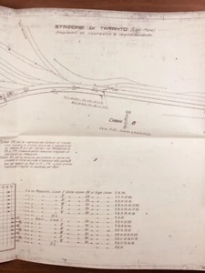 Taranto Station 1939 Rare Train Rail Italy Railway Puglia - Picture 1 of 7