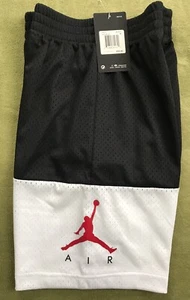 NWT NIKE Air Jordan Jumpman Youth Boy's M Basketball Mesh Shorts Black White New - Picture 1 of 9