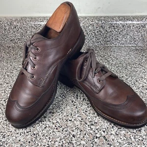 Wolverine 1000 Mile Addison Wingtip Derby Low Boots Shoes Men's US 7.5D GUC - Picture 1 of 24