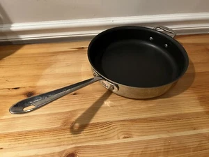 All-Clad 11” Non Stick Skillet Sauté Sauce Stainless Pan with Double Handles - Picture 1 of 7