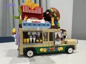 Hamburger Truck Building Blocks Set Puzzle Toys Gift 638PCS 10+ - Picture 1 of 8