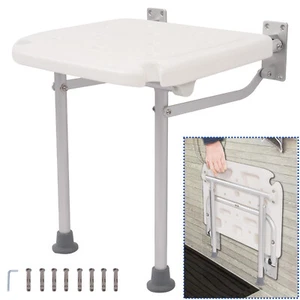 Folding Shower Seat for Shower Chair Bench Wall Safety Mounted Bathroom Bathtub - Picture 1 of 24