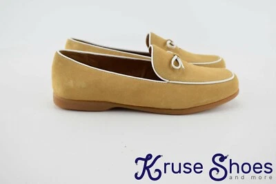 Mocasines sin cordones Lands' End para mujer con suela de goma de gamuza tostada talla 6,5B Foto 1 de 4