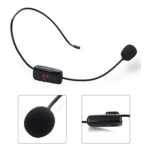 High Definition Digital R?hren Display FM Wireless Mikrofon Headset Megaphon - Bild 1 von 12