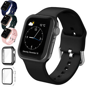 For Apple Watch iWatch Band Series 8 7 SE 6 5 4 3 Sports Silicone Bracelet Strap