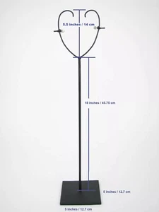 GothamGallery Fine Tribal African Art - Supporto per maschera in metallo base 5" regolabile 18" - Foto 1 di 8