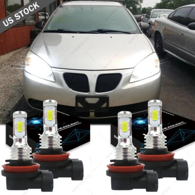 For Pontiac G6 2005 2006 2007-2010 -6000K White LED Headlight Bulb Hi/Lo Beam - Изображение 1 из 4