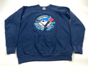 VTG Fruit Of The Loom Toronto Blue Jays 1987 MLB Crewneck Sweater Men's Size XL - Picture 1 of 6