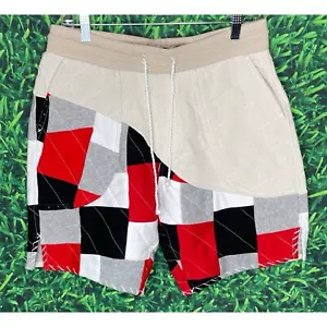 NWT ONE 432 Wave Panel Quilted Handmade Shorts Men’s Size 32 8" Inseam Pakistan - Picture 1 of 6