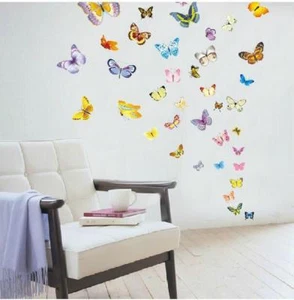 Wandtattoo 50 Schmetterling Wandtattoo Wandbild Aufkleber Wohndeko Kinderzimmer Kind - Bild 1 von 4