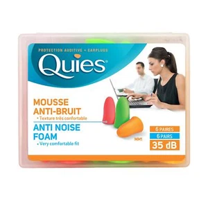 Quies Soft Foam Ear Protection Plugs 35dB (6 Pairs) - Picture 1 of 1