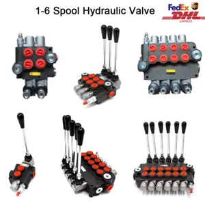 1-6 Spool Hydraulic Monoblock Directional Control Valve 80L/min for Log Splitter - Picture 1 of 18