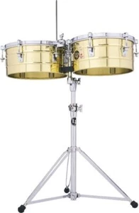 LP Latin Percussion Tito Puente Timbales 14" & 15" - Brass - Picture 1 of 1