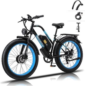 Electric Bike 2000W 48V/23Ah 26" Fat Tire E-Bike for Adults Mountain Bicycle - Picture 1 of 12