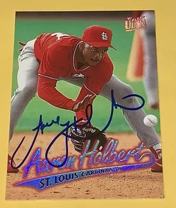 Aaron Holbert SIGNED 1997 Fleer Ultra Card #271 St. Louis Cardinals RC Auto - Picture 1 of 2