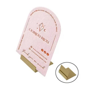 Place Carte Carte Copper Table Number Stands Signe de mariage Signal élégant - Afbeelding 1 van 7